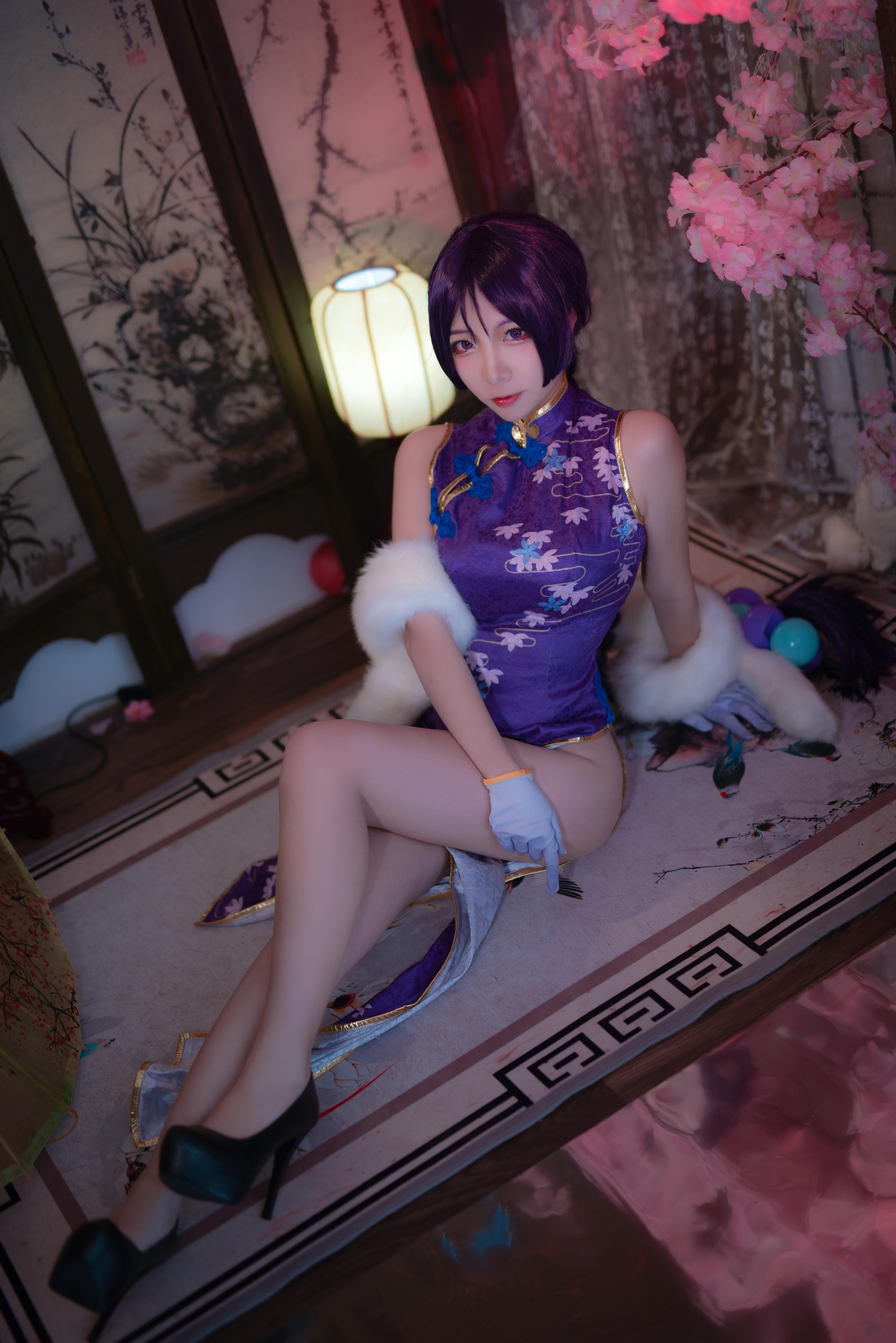 图片[1]-二佐Nisa – NO.041 二佐 旗袍本 fate奶光旗袍 [20P]-XikXak